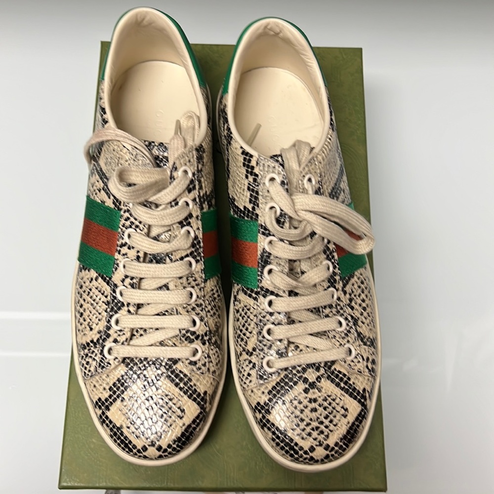 Gucci Python Calf print Sneakers size 9
